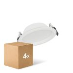 Voordeelpak 4x Ledvance LED Downlight Alu DN150 14W 1190lm 100D - 830 Warm Wit | 160mm - IP44 